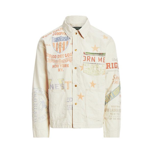 Denim Graphic Painter Jacket