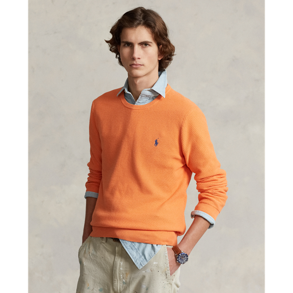 Men's Orange Sweaters, Cardigans, & Pullovers | Ralph Lauren