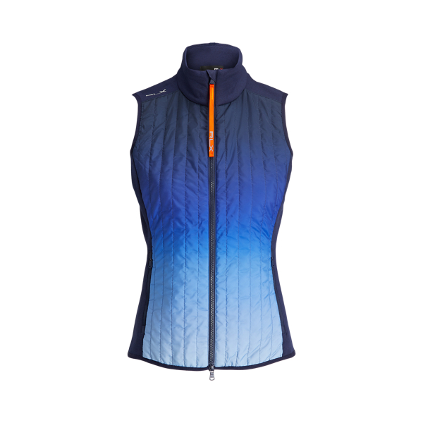 Quilted-Front Hybrid Full-Zip Gilet