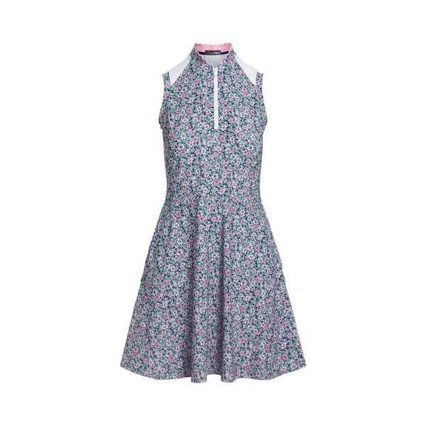 Floral Hybrid Mesh &amp; Jersey Dress