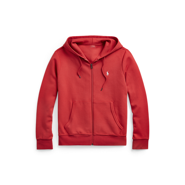 RALPH LAUREN Tech Fleece Red Hoodie | escapeauthority.com