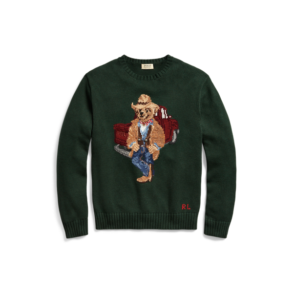 Camisola de malha em algodão Polo Bear