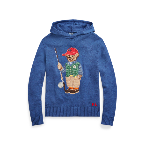 Camisola de malha com capuz Polo Bear