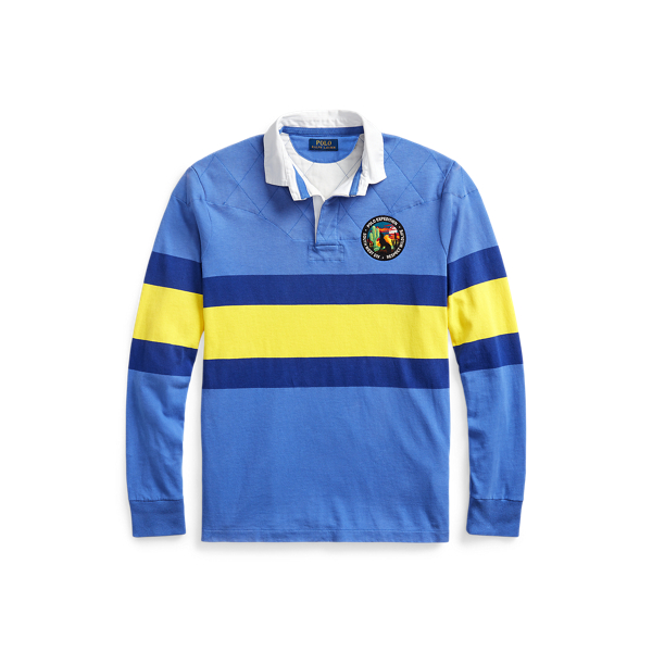 Classic Fit Striped Jersey Rugby Shirt