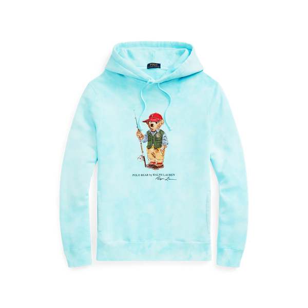 Camisola capuz polar tingida Polo Bear