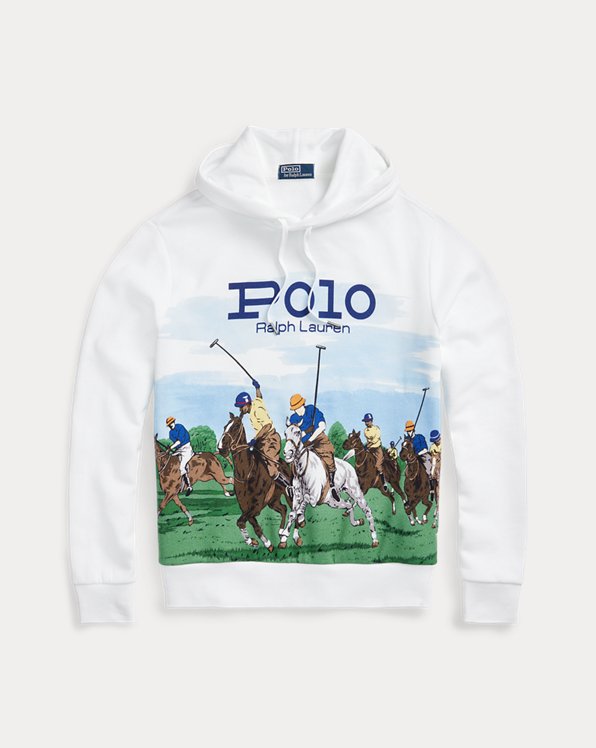 Polo Match hoodie van fleece