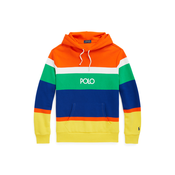 ralphlauren.com | Logo Striped Fleece Hoodie