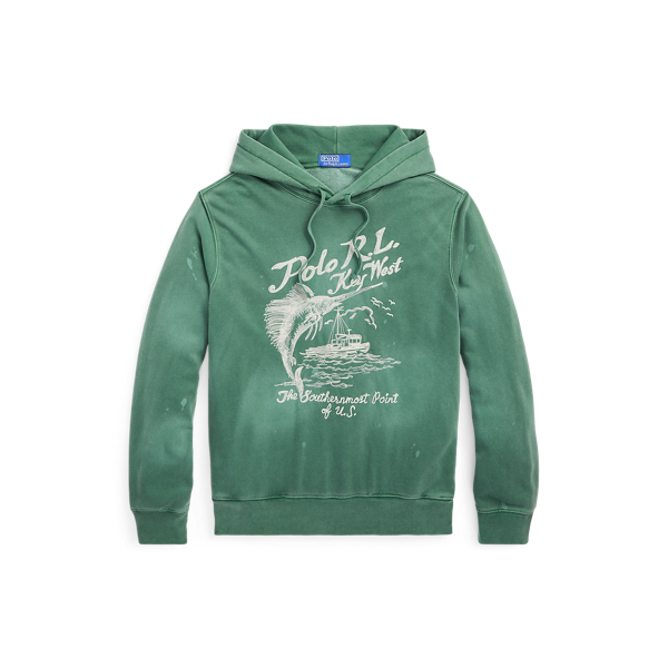 Embroidered Fleece Graphic Hoodie