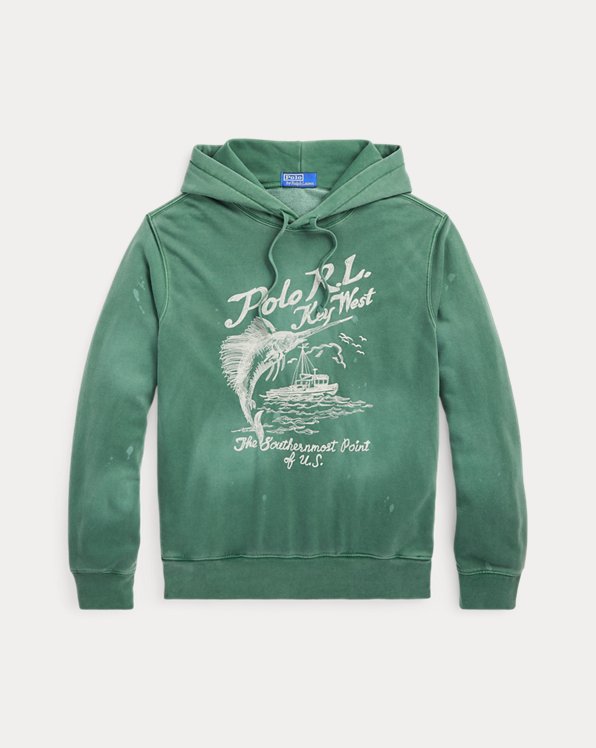Embroidered Fleece Graphic Hoodie