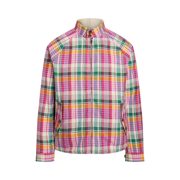 Veste réversible sergé de coton madras