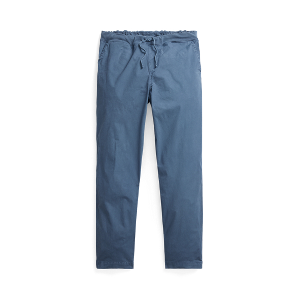 Pantalon décontracté en popeline stretch