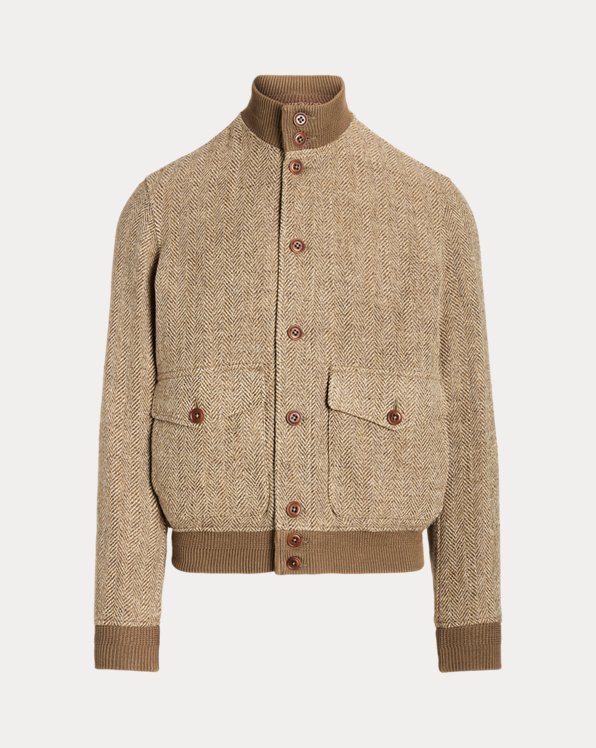 Linen-Blend Tweed Jacket