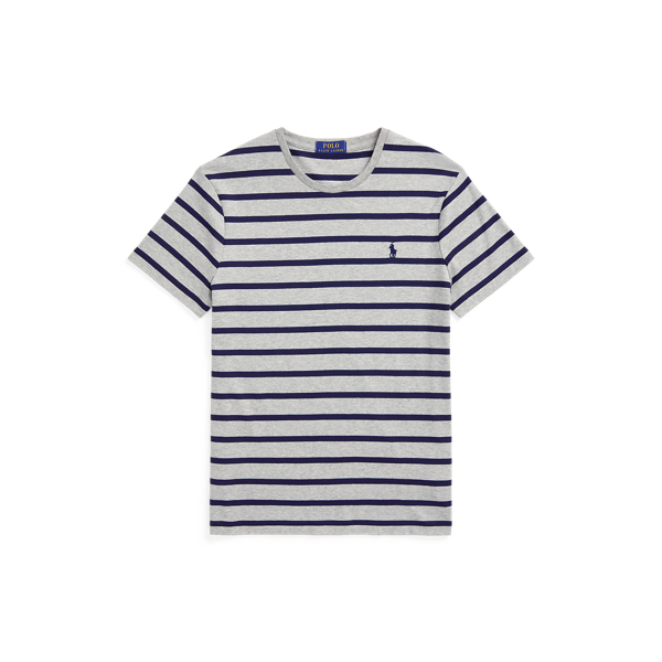 T-shirt rayé ajusté en coton doux
