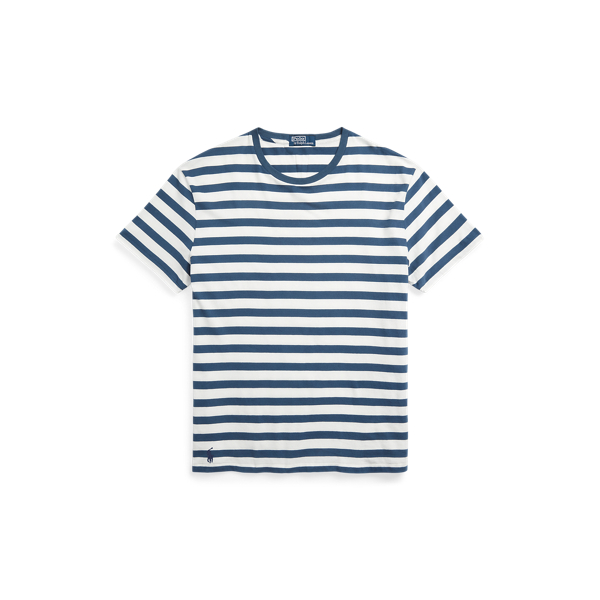T-shirt de malha Classic-Fit às riscas