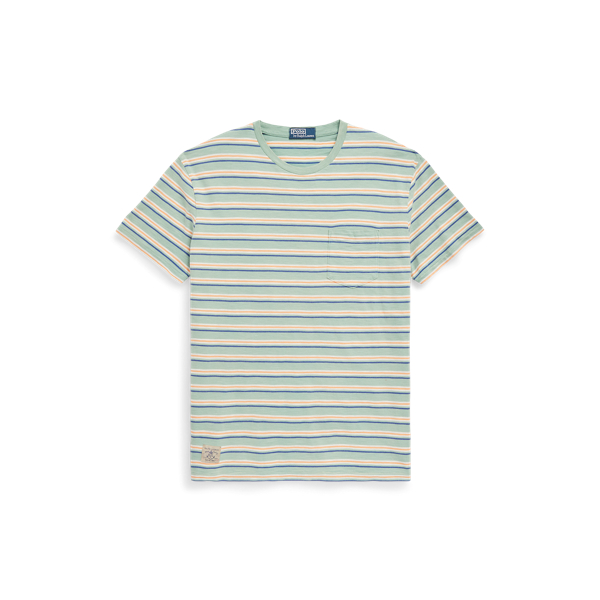 T-shirt de malha Classic-Fit às riscas