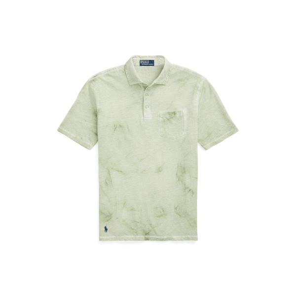 Camisa Polo Classic Fit em algodão-linho