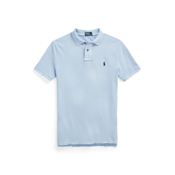 Camisa Polo Classic Fit, malha remendada