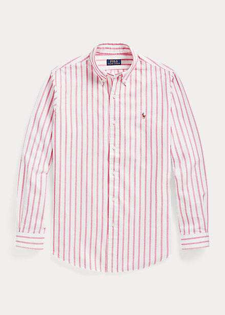 ralphlauren.com | Classic Fit Striped Oxford Shirt