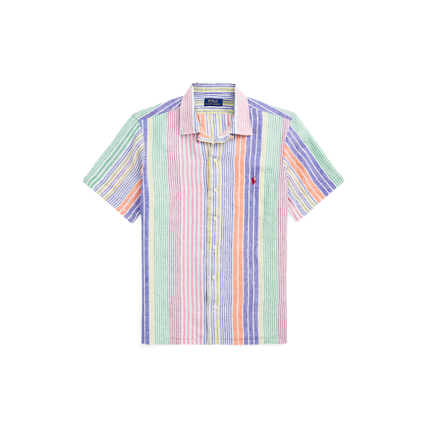 Polo Ralph Lauren Classic Fit Striped Linen Camp Shirt 2