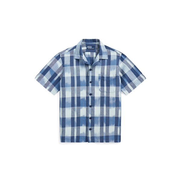 Camisa Camp algodão e linho Classic-Fit