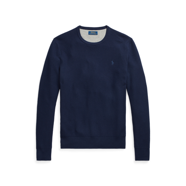 Camisola de gola redonda em algodão