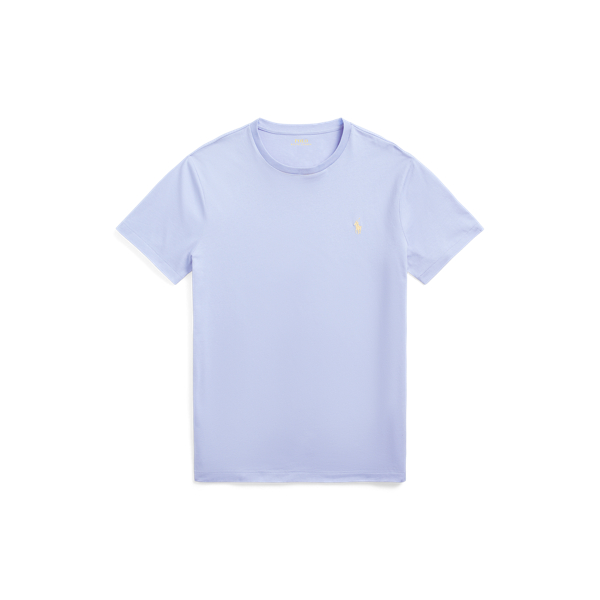 T-shirt de gola redonda em malha Custom Slim Fit
