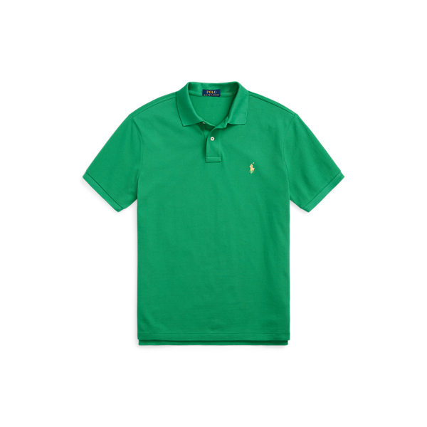 Camisa Polo em malha Custom Slim Fit