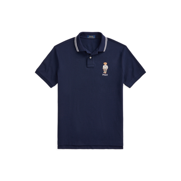 Camisa Polo Bear Custom slim em malha