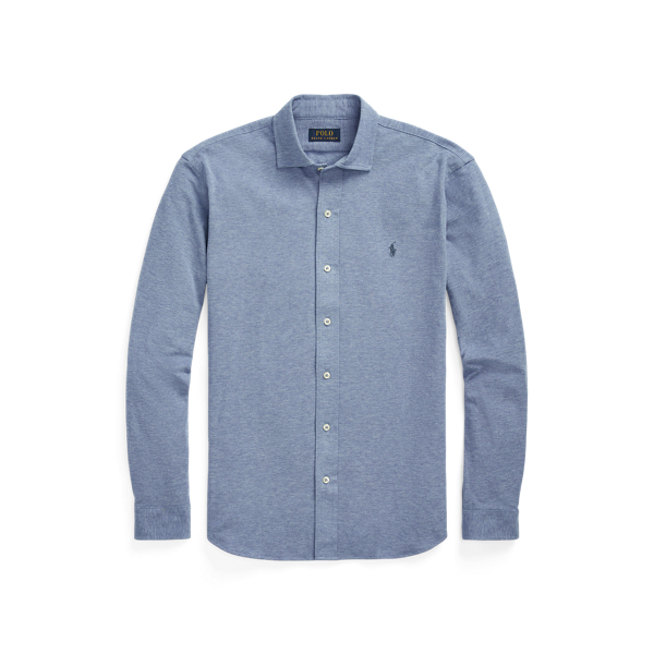 Camisa em malha jacquard texturada