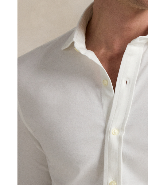 This layer combines the polished look of our signature spread-collar shirt with soft cotton jersey.