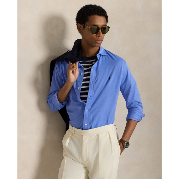 This layer combines the polished look of our signature spread-collar shirt with soft cotton jersey.