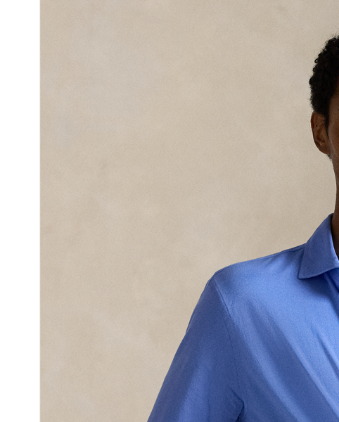 This layer combines the polished look of our signature spread-collar shirt with soft cotton jersey.