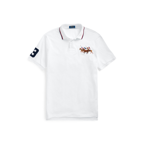 Custom Slim Fit TriplePony Polo Shirt for Men Ralph Lauren® IN