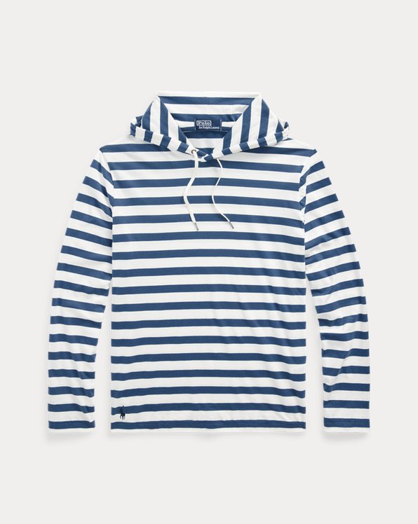 Striped Jersey Hooded T-Shirt