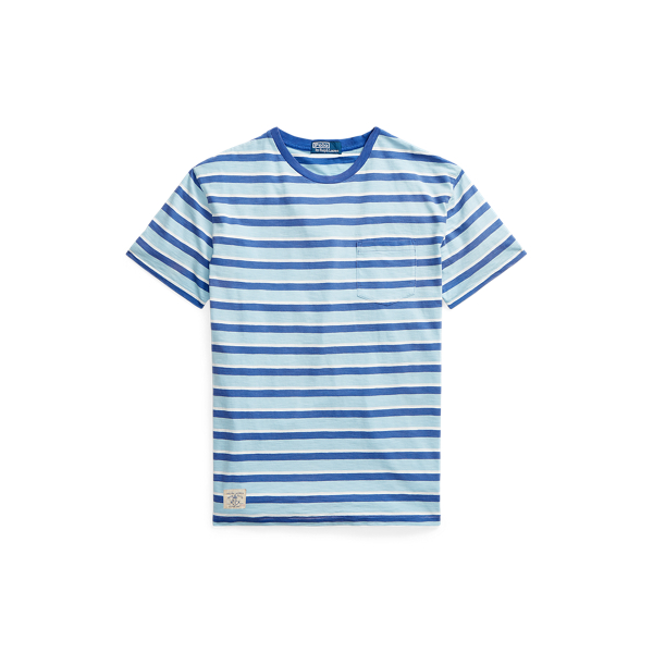 T-shirt de malha Classic-Fit às riscas