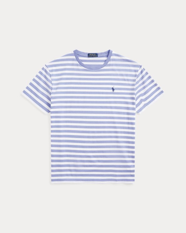 Custom Slim Fit Striped Jersey T-Shirt