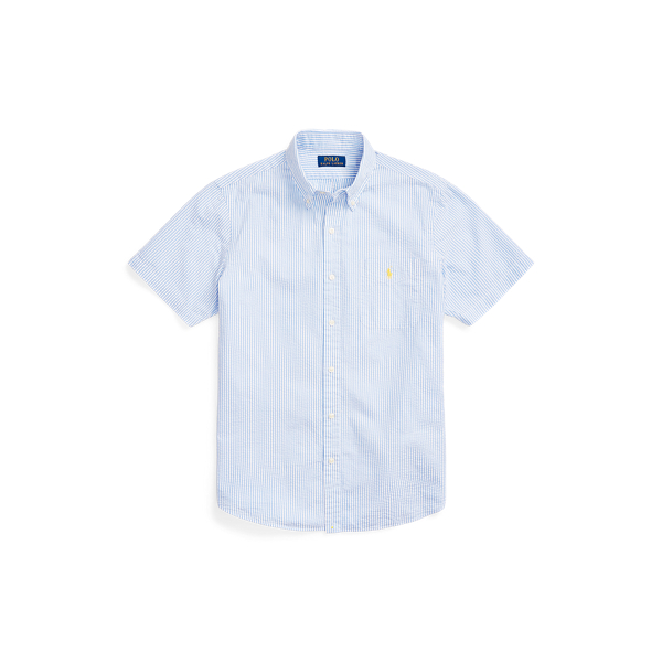 Chemise ajustée en seersucker