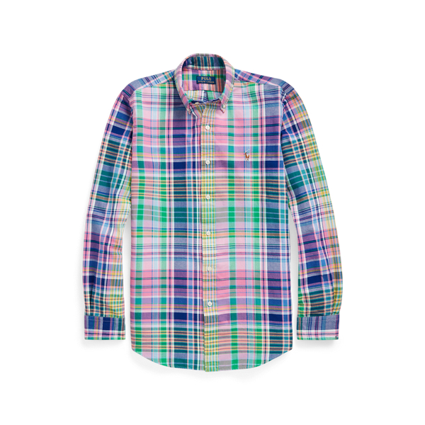 Chemise Oxford ajustée écossaise