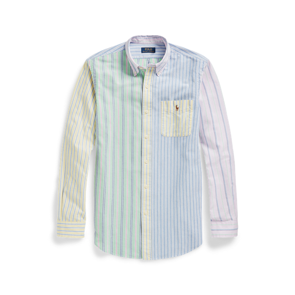 Chemise Oxford rayée coupe ajustée