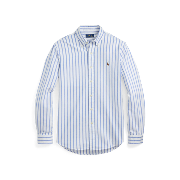 Camisa às riscas Oxford Custom Fit