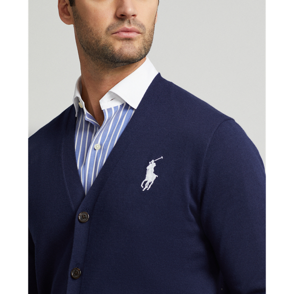 Wimbledon Linesman V-Neck Cardigan for Men | Ralph Lauren® DZ