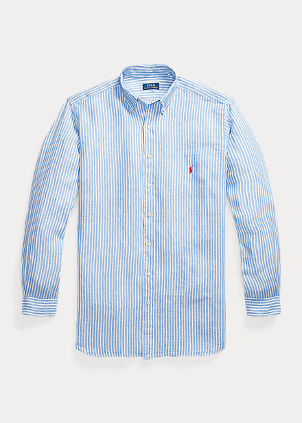Transistor Onderdrukking nul Gestreept linnen overhemd voor Men | Ralph Lauren® BE