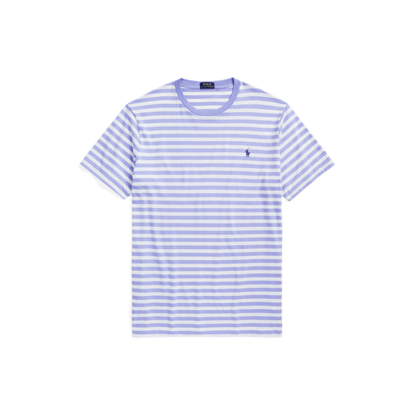 T-shirt rayé à col rond en jersey