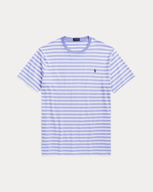 Striped Jersey Crewneck T-Shirt