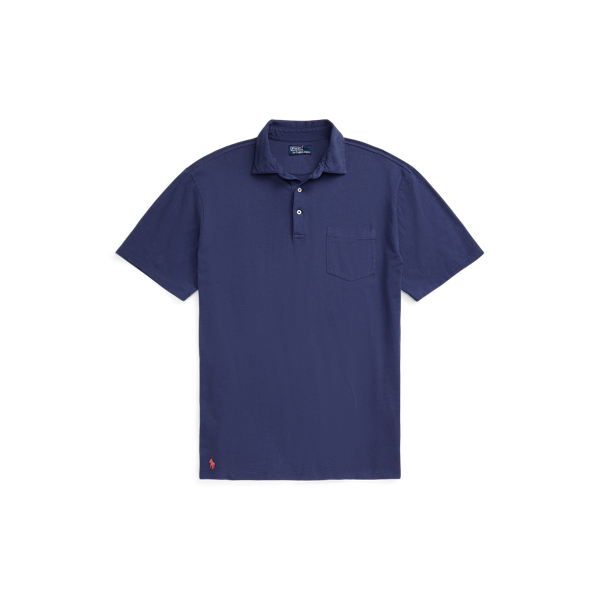 Polo en lin et coton