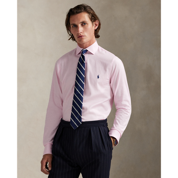 This stretchy shirt is made with cotton PUREPRESS™ technology, a durable press finish that provides wrinkle-resistance while reducing material strength loss and protecting against abrasion.