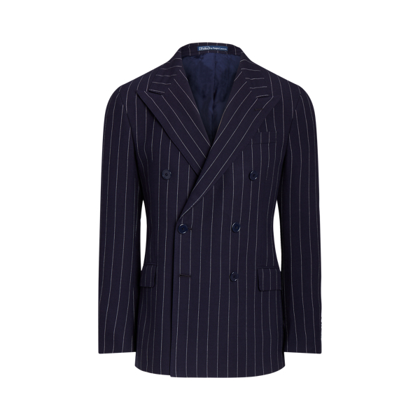 Polo Pinstripe Wool-Cotton Suit Jacket