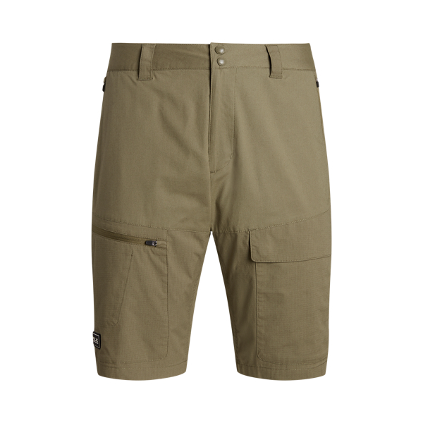 Calções cargo elásticos com 25,4 cm