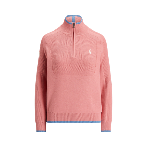 Half-Zip Cotton-Blend Jumper