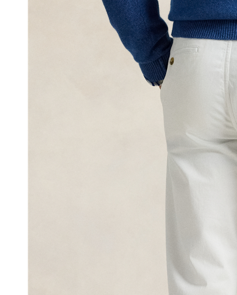 Specially washed to create a perfectly broken-in look, these stretch cotton chino trousers are a Polo essential for any day of the week.